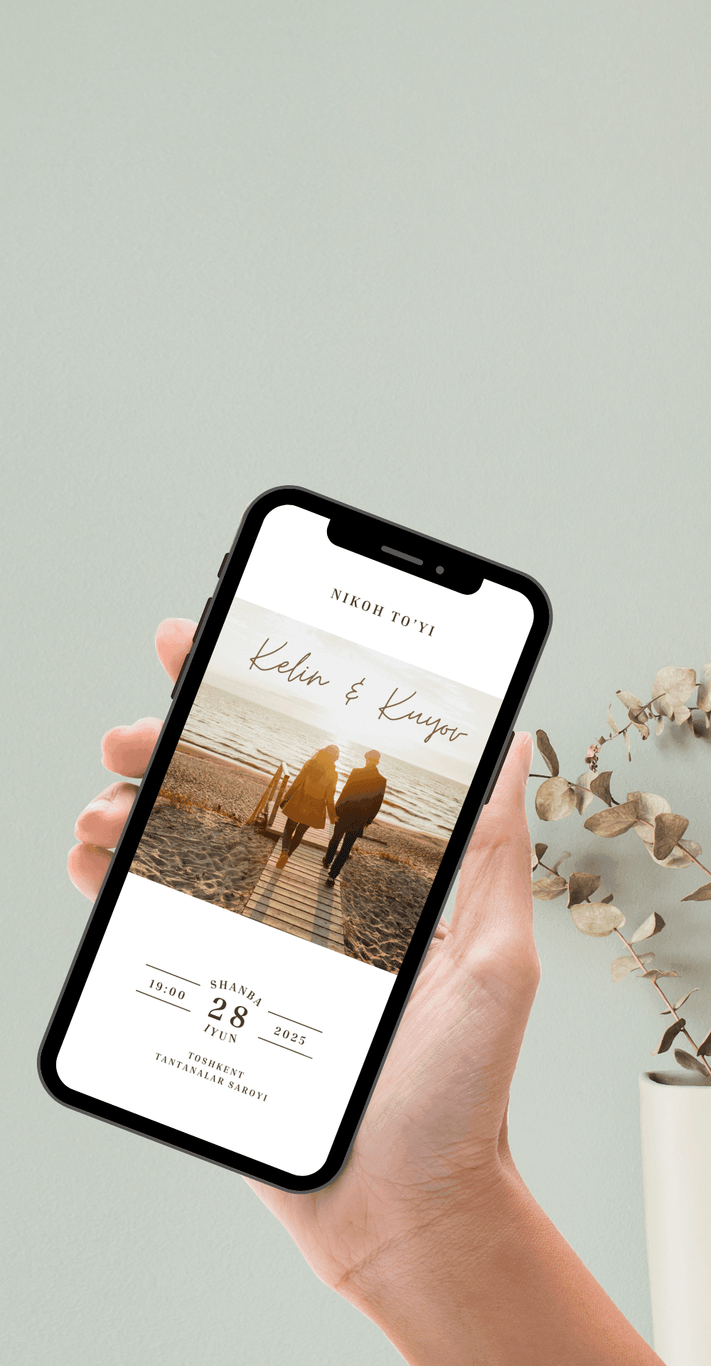 To'y Taklifnomasi Endi 
Mobil Ko'rinishda