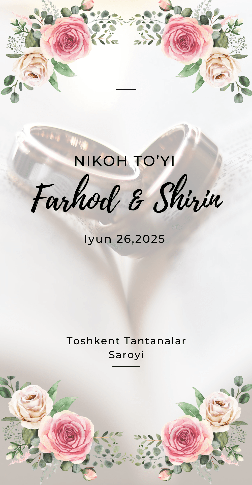 Gulli Romantik Taklifnoma